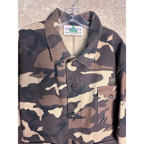 Vtg Liberty Real Tree Camo Chore Style Jacket Sz 3X Military Hunting Utility EUC - Picture 15 of 16